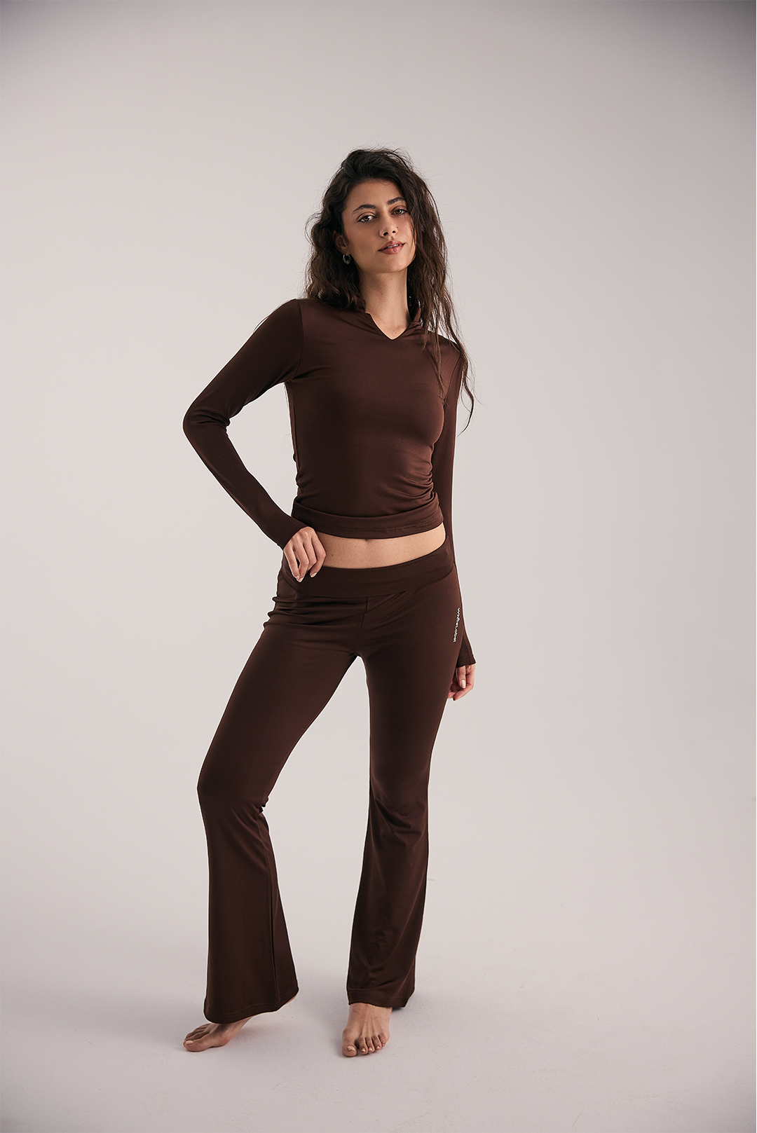Brown yoga pants